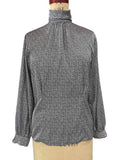 Jones New York Women39s Blouse Shirt Black White High Neck 4 Graphic Tee – Soft Feel · Trending Graphic Apparel