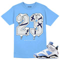 Number No23 Unisex Shirt Match Jordan 6 University Blue University Blue T shirt Graphic Tee – Aesthetic Look · Top Pick For Any Outfit