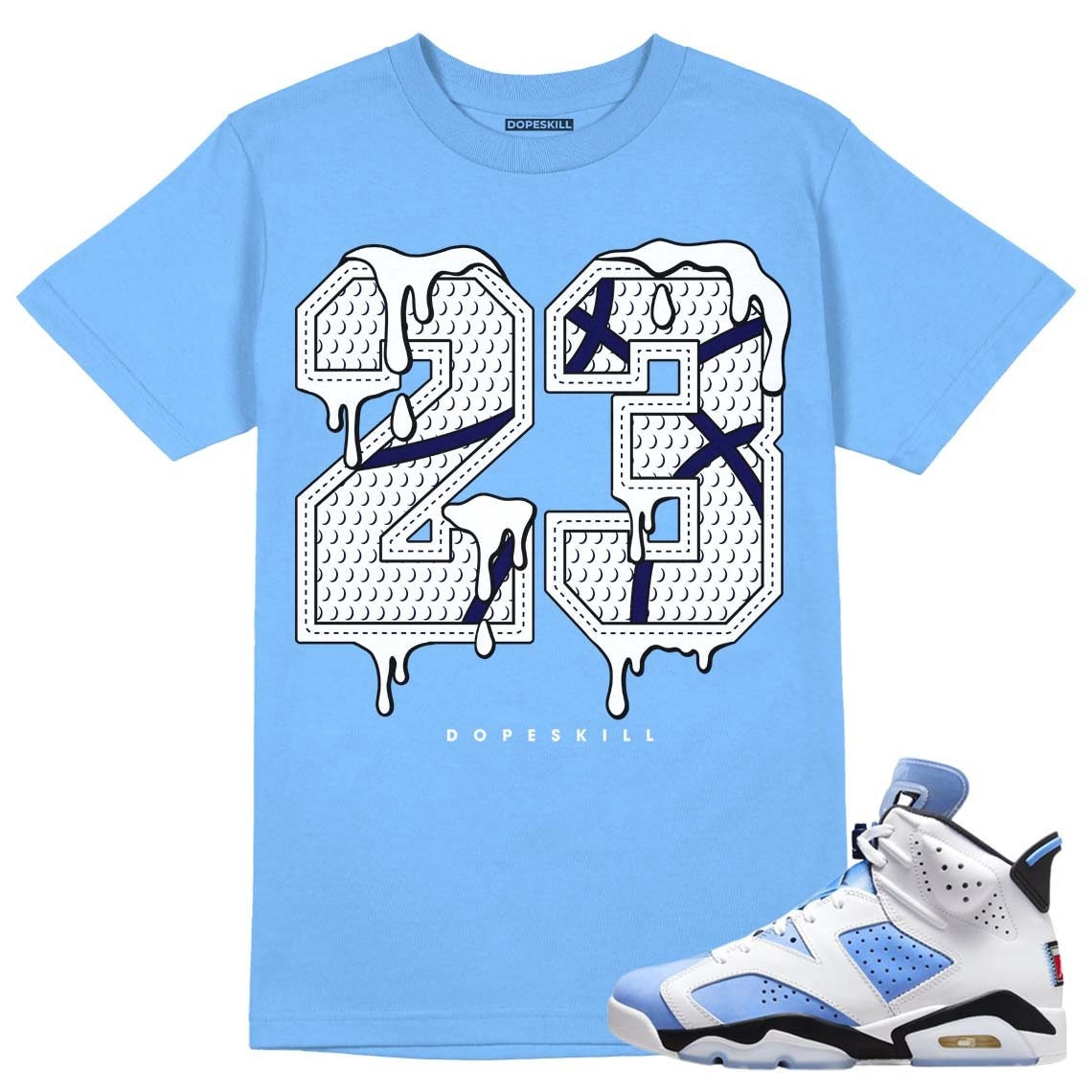 Number No23 Unisex Shirt Match Jordan 6 University Blue University Blue T shirt Graphic Tee – Aesthetic Look · Top Pick For Any Outfit