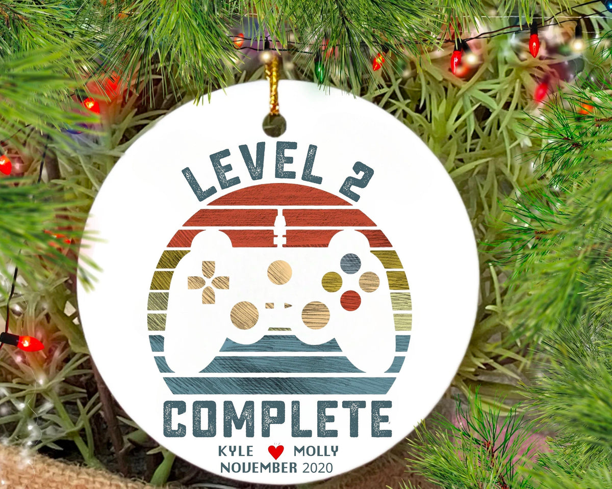 Holiday Decor Retro Video Game Ornament Personalized Anniversary Gift For Husband wife Anniversary Gift Ornament Gamer Husband Gift Graphic Tee – Easygoing Wear · Trending Graphic Apparel