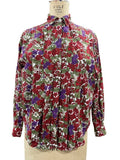 John Henry Womens Blouse Shirt Red Floral Holiday Pleated 4 Graphic Tee – Aesthetic Look · Great Gift For Fans