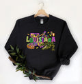 Louisiana Sweatshirt Mardi Gras Sweatshirt Mardi Gras Party New Orleans Sweatshirt Fat Tuesday Sweater Mardi Gras Carnival Sweate Sweatshirt – Premium Graphic · Trending Graphic Apparel