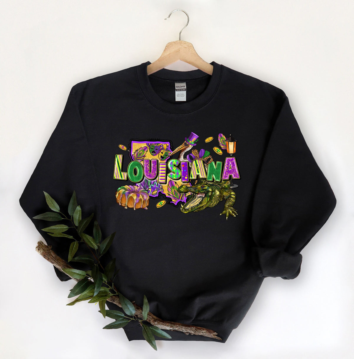 Louisiana Sweatshirt Mardi Gras Sweatshirt Mardi Gras Party New Orleans Sweatshirt Fat Tuesday Sweater Mardi Gras Carnival Sweate Sweatshirt – Premium Graphic · Trending Graphic Apparel