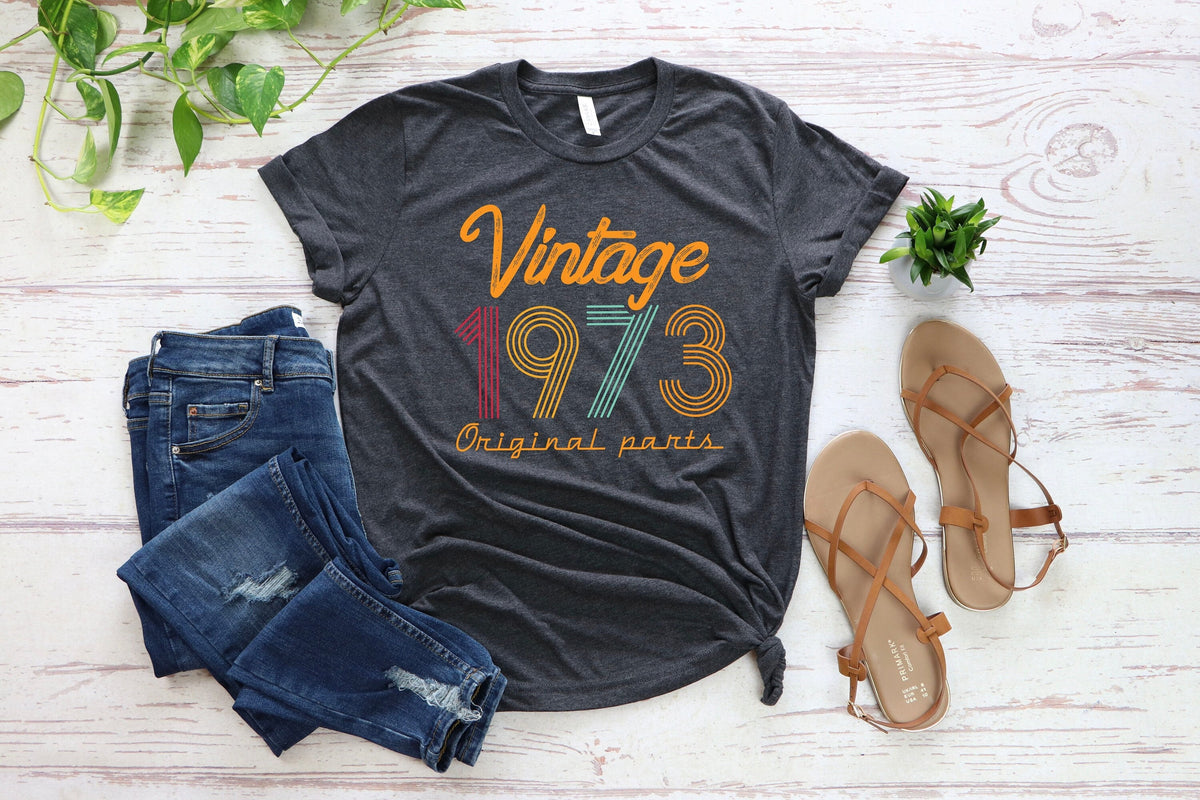 50th Birthday Shirt T Shirt 1973 Shirt 50th Birthday Gift for Women 50th Birthday Shirt Men Graphic Tee – Easygoing Wear · High-Quality Print