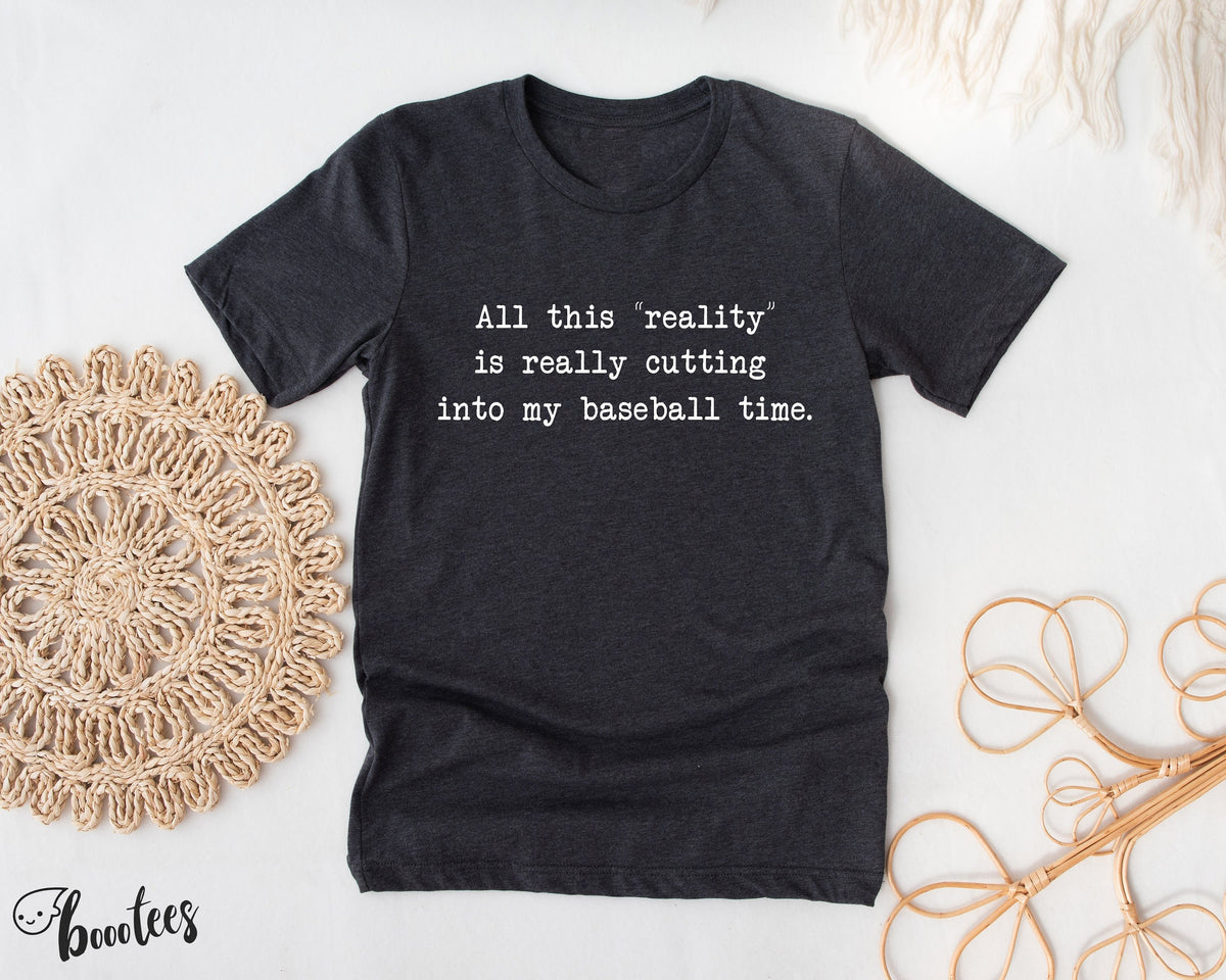 Funny Baseball Shirt Sports T shirt Gift Idea Coach Tshirt Present Player Athlete Team Coaches League Sarcasm Reality Cutting Into My Tee Graphic Tee – Feel-Good Design · Trending Graphic Apparel