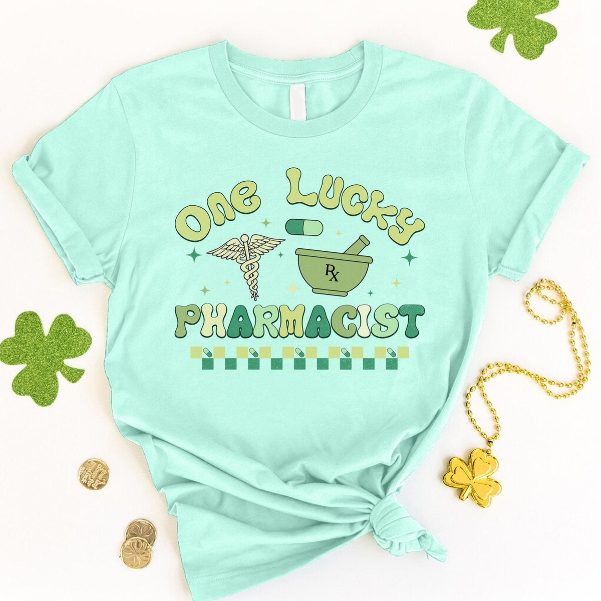 Retro St Patrick39s Day Pharmacist Shirt St Pattys Day Pharmacist TShirt Pharmacy TShirt One Lucky Pharmacist Gift Graphic Tee – Premium Graphic · Top Pick For Any Outfit
