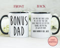 Bonus Dad Coffee Mug Funny Gifts for Step Dad Cute Stepdad Coffee Mugs Step Father Gift Idea Father39s Day Mug MU 35 Bonus Dad Graphic Tee – Easygoing Wear · Great Gift For Fans