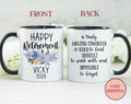 Personalized Happy Retirement Mug Custom Retirement Mugs Retired Gift Floral Retiree Coffee Mug Retirement Gift Idea MU 68COWORKER Graphic Tee – Fan Favorite · Must-Have Style