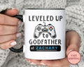 Leveled Up To Godfather Mug Funny Godfather To Be Mug Custom New Godfather Mug Gaming Controller Godfather Mug MU 20 Uncle Graphic Tee – Cozy Vibes · Must-Have Style