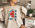 Personalized Baseball shirt sweatshirt hoodie long sleeve gift custom name and Baseball team name and number baseball player coach Hoodie – Premium Graphic · High-Quality Print