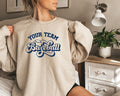 Personalized Baseball team shirt sweatshirt hoodie long sleeve gift custom name team Baseball coach baseball player baseball mama Hoodie – Everyday Comfort · High-Quality Print