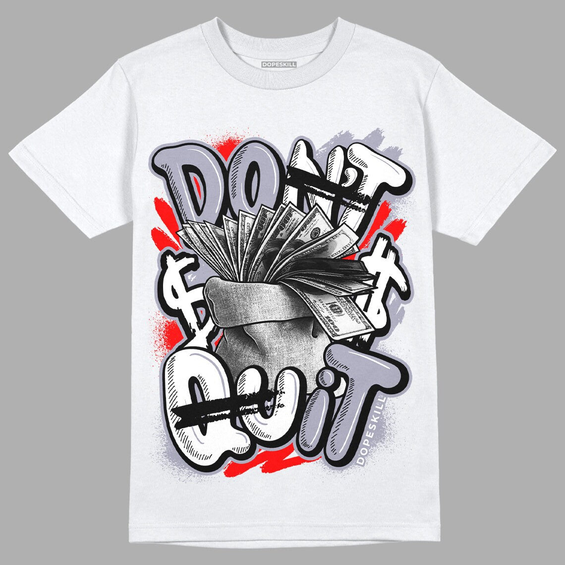 Black Flint 13s DopeSkill Unisex Shirt Don39t Quit Graphic Graphic Tee – Everyday Comfort · Perfect For Daily Wear