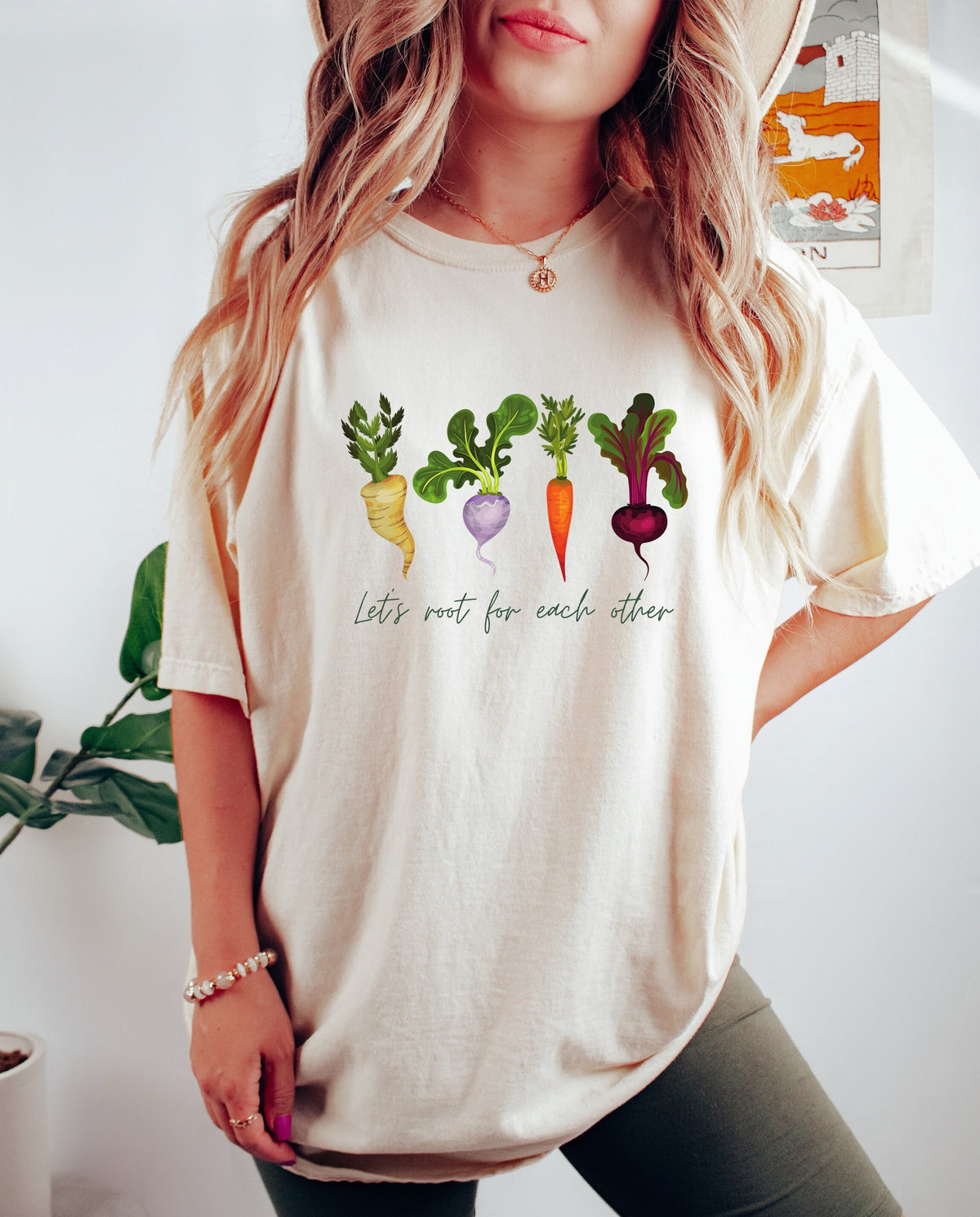 Let39s Root For Each Other Shirt Root Vegetable TShirt Uplifting Tee Gardening Green Thumb Shirt Unisex T Shirt Trendy Graphic Tee – Soft Feel · High-Quality Print