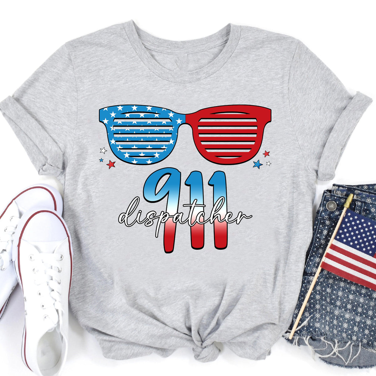 911 Dispatcher 4th of July Shirt Dispatcher Tee Emergency Dispatcher Shirt Dispatcher Life Dispatcher Gift For Dispatcher Graphic Tee – Everyday Comfort · Perfect For Daily Wear