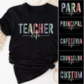 Teacher Principal Para Cafeteria Worker Counselor Personalized Back To School Shirts Custom School Shirt Teacher Team Shirt Graphic Tee – Soft Feel · Must-Have Style