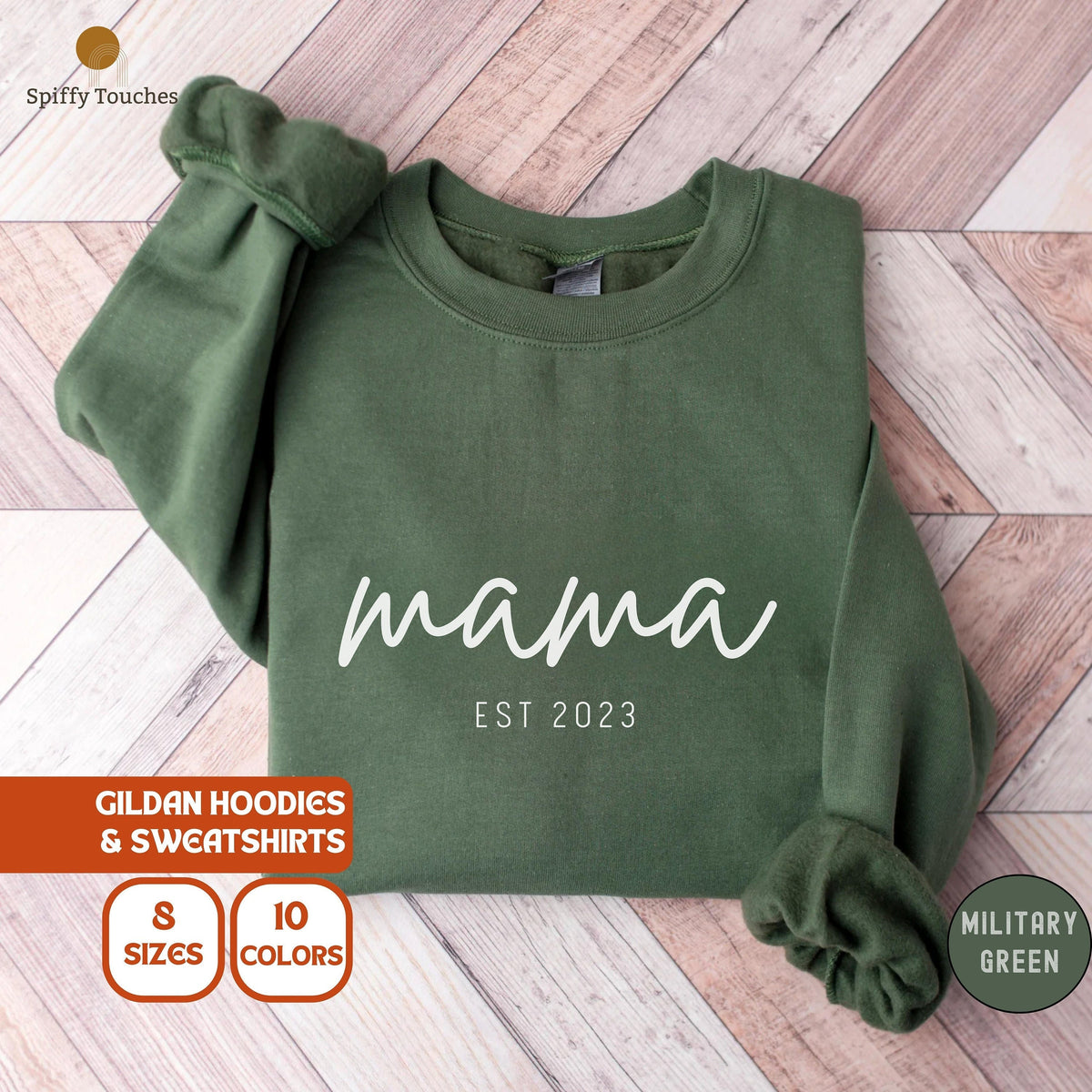 Custom Mama Sweatshirt Personalized Mom Sweatshirt Custom Mama Hoodie Minimalist Momma Sweater Christmas Gift for Mom Gift for Her Hoodie – Bold Style · Trending Graphic Apparel