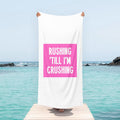 Rushing Till I39m Crushing Sorority Rush Bag Towel Sorority Rush Bag Towel Cute Rush Bag Towel Tote Bag – Cozy Vibes · Trending Graphic Apparel