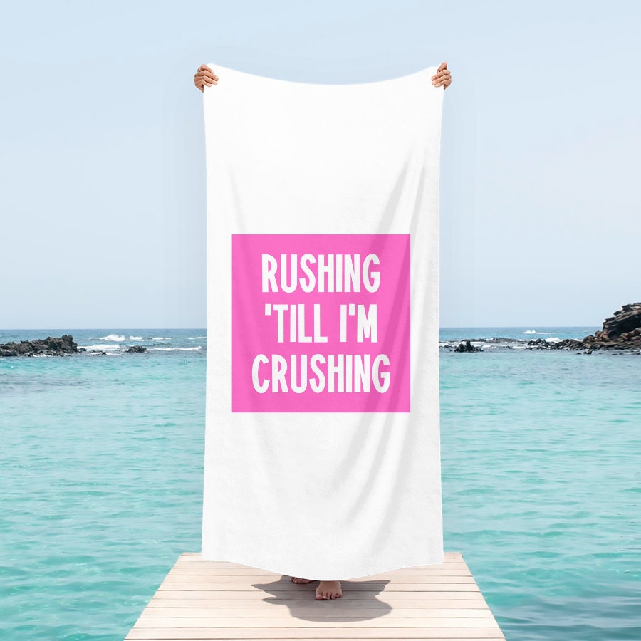 Rushing Till I39m Crushing Sorority Rush Bag Towel Sorority Rush Bag Towel Cute Rush Bag Towel Tote Bag – Cozy Vibes · Trending Graphic Apparel