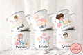 Personalized Mug for Kids Mermaid Mug Kids Mug Custom Name Mug Kids Shatterproof Mugs with Handle Coffee Mug for Girls PMU 13 Graphic Tee – Feel-Good Design · High-Quality Print