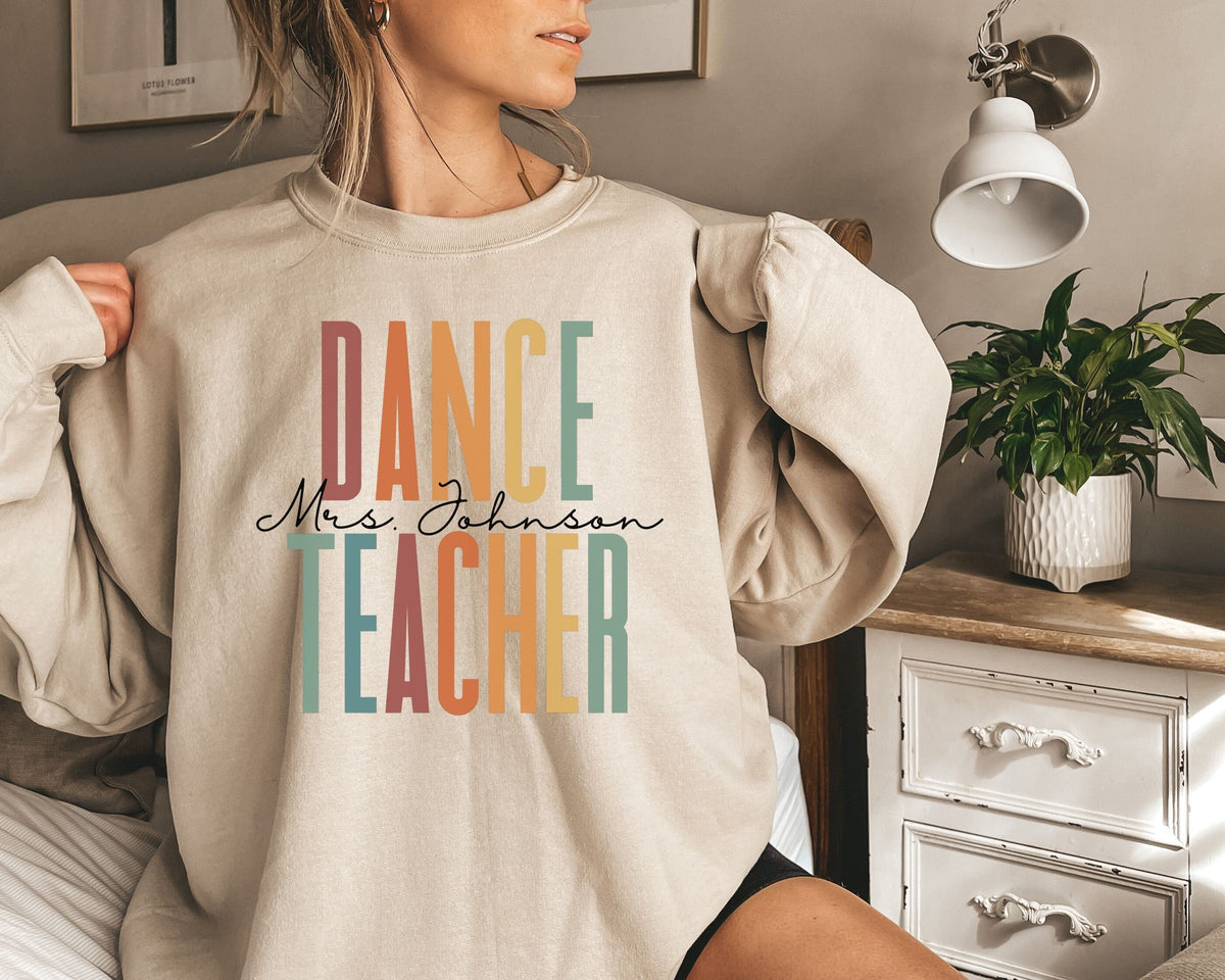 Personalized Dance Teacher shirt sweatshirt hoodie long sleeve gift colorful customized Dancing teacher dancer dance educator Hoodie – Premium Graphic · Trending Graphic Apparel