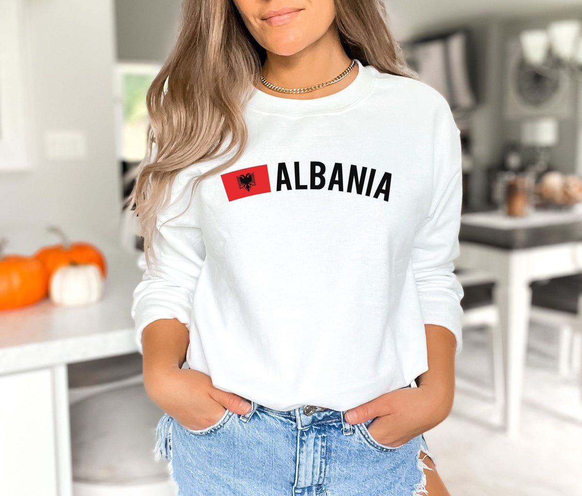 Albania shirt sweatshirt hoodie long sleeve gift Albania flag tee Albania travel Tirana Hoodie – Aesthetic Look · Great Gift For Fans