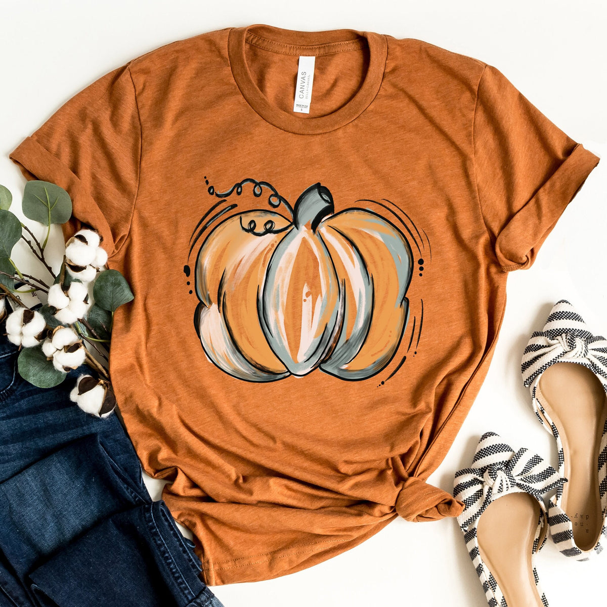 Fall Pumpkin Shirt Cute Fall Shirt Thanksgiving Tshirt Fall Graphic Tee For Women Pumpkin Spice Tee Teacher Fall Shirt Autumn Shirt Graphic Tee – Bold Style · Must-Have Style