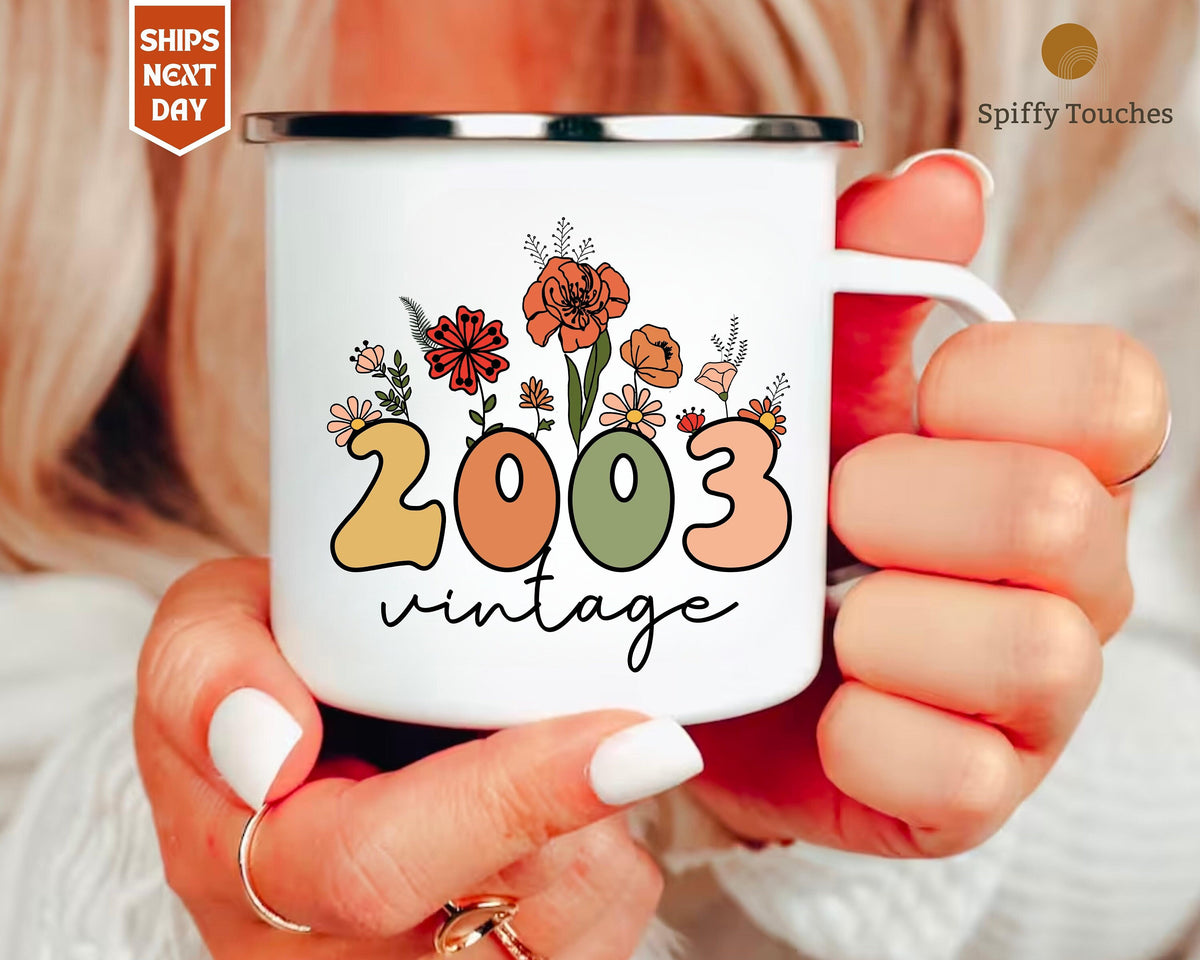 20th Birthday Mug Vintage 2003 Mug 20th Birthday Gift For Women 20th Birthday Gift For Men 20th Birthday Friend 20th Birthday Woman Graphic Tee – Feel-Good Design · Must-Have Style
