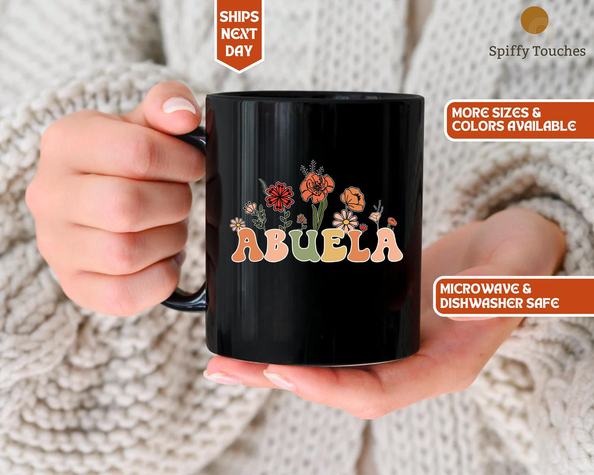 Abuela Mug Personalized Abuela Wildflowers Mug Abuela Est 2023 Pregnancy Announcement New Abuela Mug Abuela Gifts Future Abuela gift Graphic Tee – Everyday Comfort · Trending Graphic Apparel