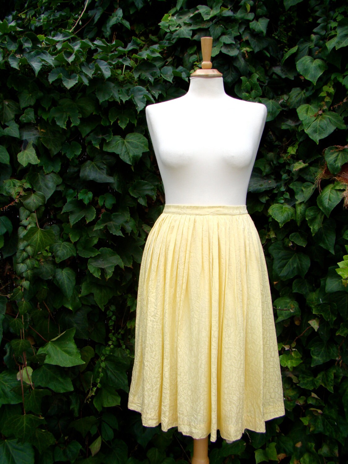 Vintage 80s ADOLFO Canary Yellow Silk Union Made Secretary Skirt Medium Graphic Tee – Feel-Good Design · Top Pick For Any Outfit
