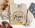 Fall Sweatshirt Fall For Jesus He Never Leaves Shirt Autumn Sweatshirt Thanksgiving Sweatshirt Fall For Jesus Shirt Jesus Sweatshirt Sweatshirt – Warm & Stylish · Trending Graphic Apparel