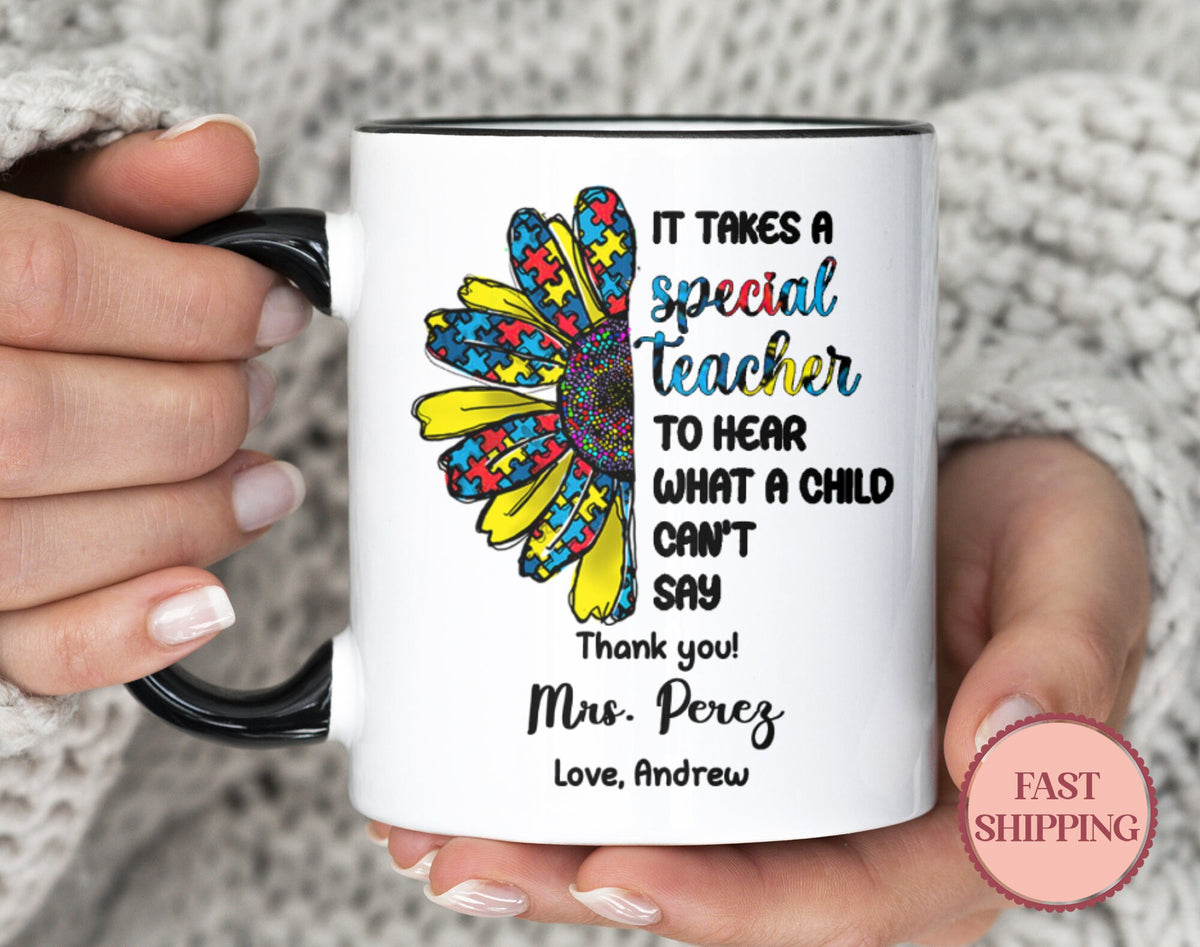 Special Education Teacher Mug Custom Sped Teacher Gift Floral Coffee Cup Autism Awareness Mug Neurodiversity Mug MU 118 Special Graphic Tee – Cozy Vibes · Great Gift For Fans