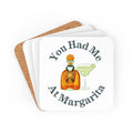 You Had Me At Margarita Corkwood Coaster Set of 4 Bar Coasters Hostess Gift Hostess Gift Coasters Set Cork Coaster Set Graphic Tee – Soft Feel · Perfect For Daily Wear