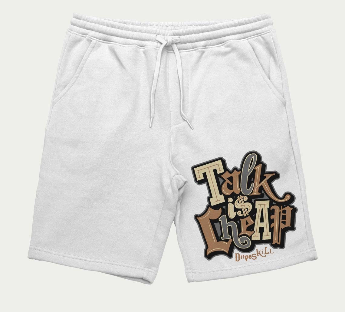 GORE TEX Brown Kelp 6s DopeSkill Men39s Fleece Shorts Talk Is Chip Graphic Graphic Tee – Easygoing Wear · Trending Graphic Apparel