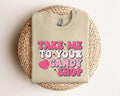 Take Me To Your Candy Shop Valentines SweatshirtLollipop Valentines GiftHappy Valentines SweatshirtValentines OutfitValentines Candy Tee Sweatshirt – Everyday Comfort · High-Quality Print