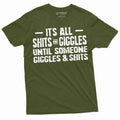 Men39s shts and giggles funny T shirt giggling funny text mens tee shirt gift for him Graphic Tee – Bold Style · Top Pick For Any Outfit