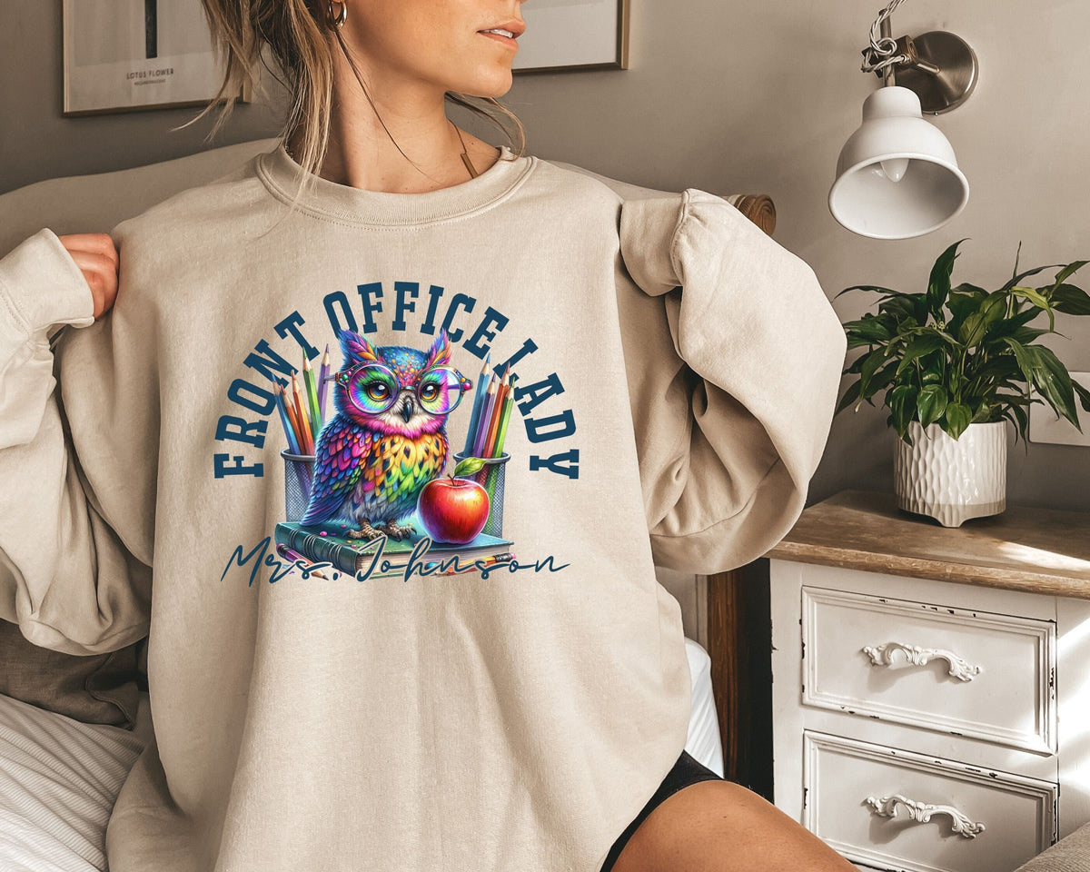 Personalized Front Office Lady shirt sweatshirt hoodie long sleeve gift funny color splash custom name Administrator admin Hoodie – Fan Favorite · Must-Have Style