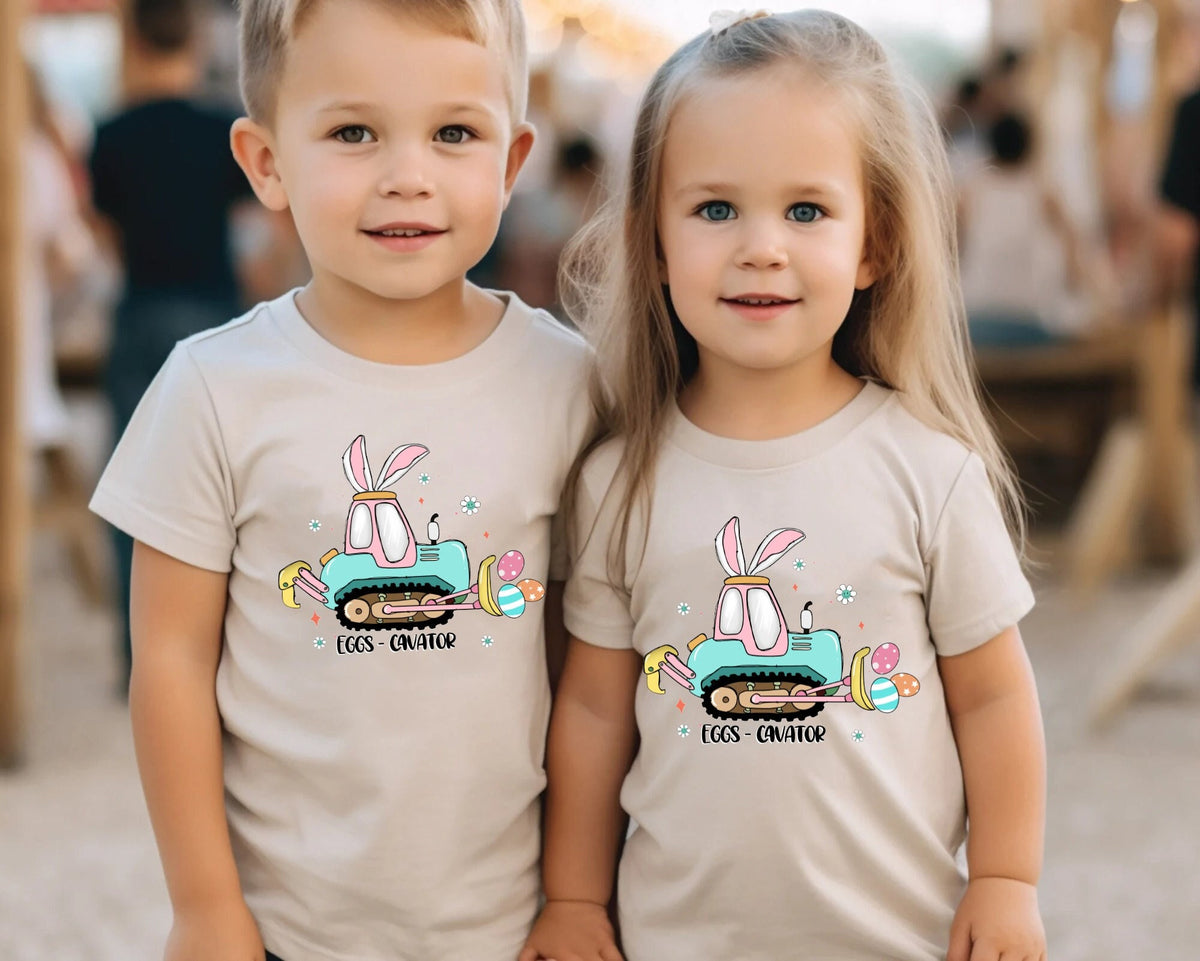 Easter Tractor Shirt Eggs Cavator Shirt Easter Toddler Shirt Easter Family Easter Day Gifts Cute Easter Sweatshirt Boy Girl Easter Sweatshirt – Warm & Stylish · Top Pick For Any Outfit