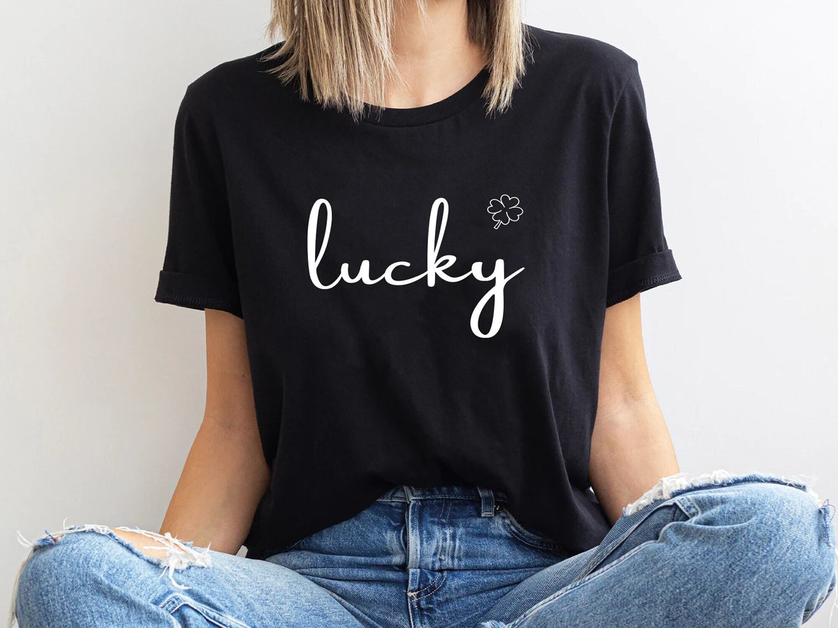 Lucky T Shirt Clover Sweatshirt St Patricks Day Sweatshirt Saint Patrick39s Pullover Lucky Hoodie Clovers Simple Holiday Sweater Hoodie – Warm & Stylish · Must-Have Style