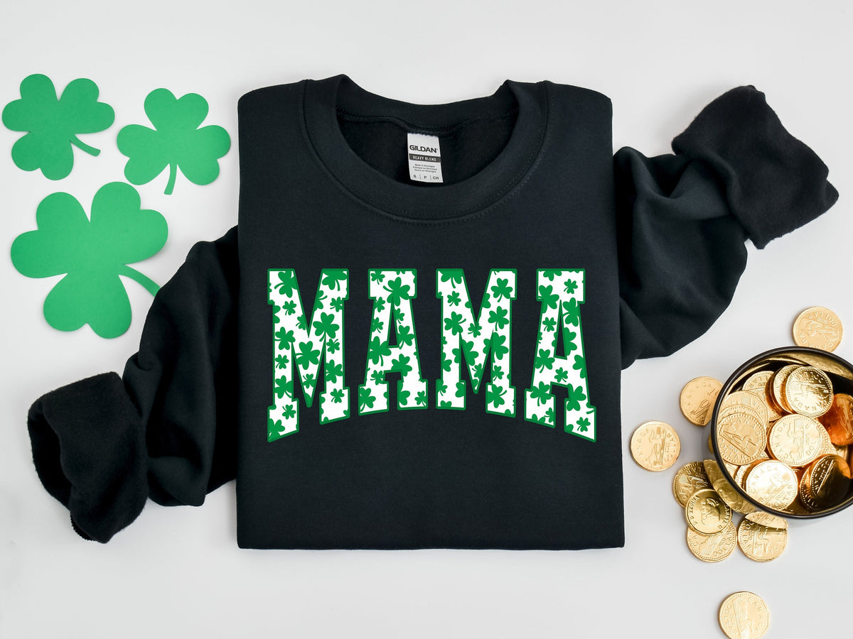 Mama Shamrock Sweatshirt St Patricks Day Sweatshirt for Mama Irish Mom Sweatshirt Lucky Mama SweatshirtSt Patrick39s Day GiftMama Gift Sweatshirt – Fan Favorite · Perfect For Daily Wear