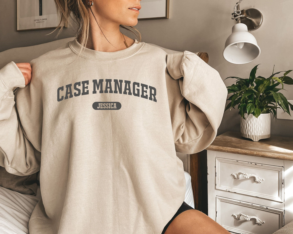Personalized Case Manager shirt sweatshirt hoodie long sleeve gift classic custom name Case Manager nurse Hoodie – Soft Feel · Great Gift For Fans