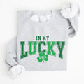 In My Lucky Era Sweatshirt St Patrick39s Day Rainbow Shamrocks Lucky Irish Flowers Comfort Colors Tshirt Clover Sweatshirt – Easygoing Wear · Great Gift For Fans