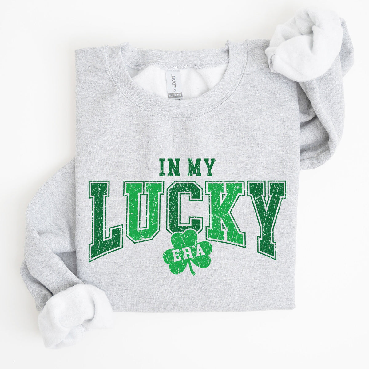 In My Lucky Era Sweatshirt St Patrick39s Day Rainbow Shamrocks Lucky Irish Flowers Comfort Colors Tshirt Clover Sweatshirt – Easygoing Wear · Great Gift For Fans