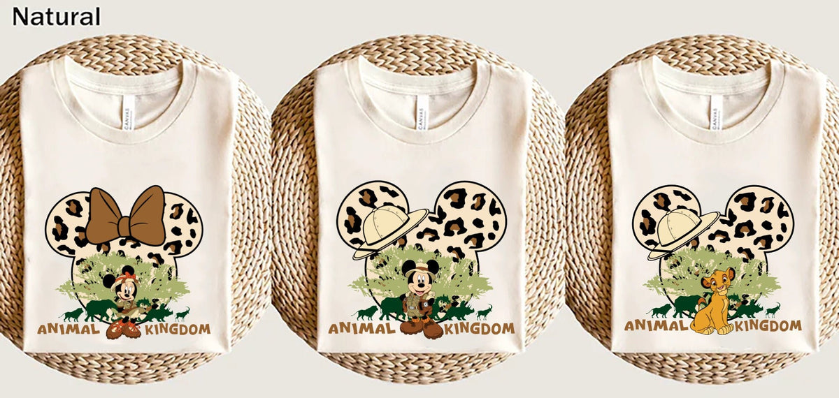 Animal Kingdom Safari Couple Shirts Disney Mickey Minnie Simba Safari Mode Couple Shirts Disney Safari Couple Shirts Disney Couple Gift Graphic Tee – Premium Graphic · Great Gift For Fans