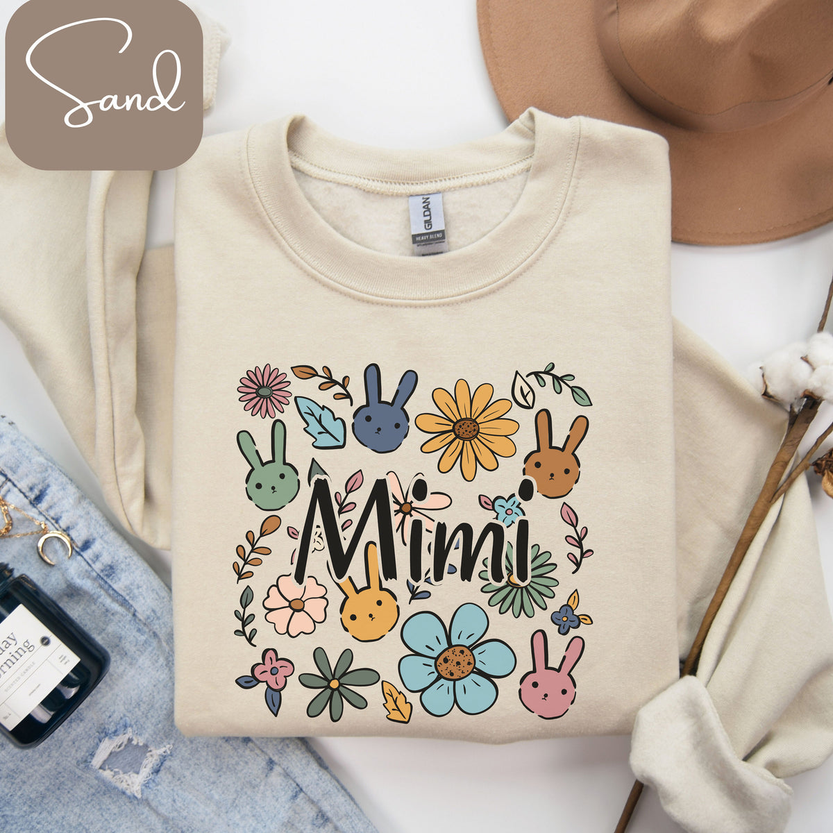 Mimi Shirt Mimi Sweatshirt Mimi Mothers Day Gift Mimi Easter Gift Mimi Bunny Shirt Mimi Garden Mimi Floral Shirt Boho Mimi Shirt Sweatshirt – Bold Style · High-Quality Print