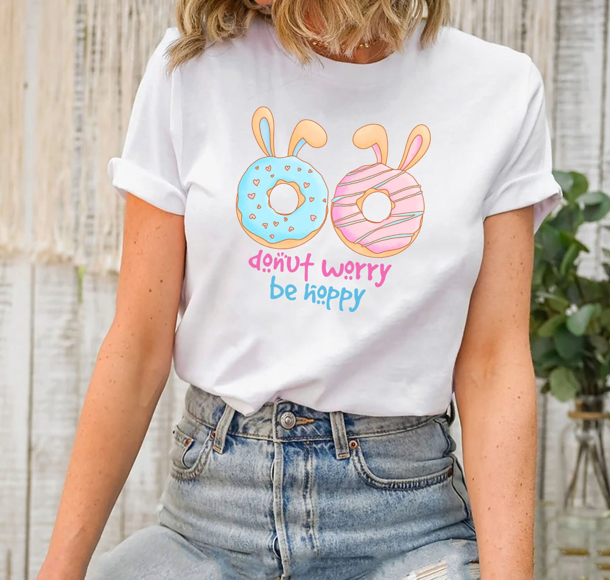 Donut Worry Be Hoppy Shirt Easter Bunny Donut Shirt Donut Lover Shirt Groovy Easter Shirt Retro Easter Kids Shirt Graphic Tee – Easygoing Wear · Trending Graphic Apparel