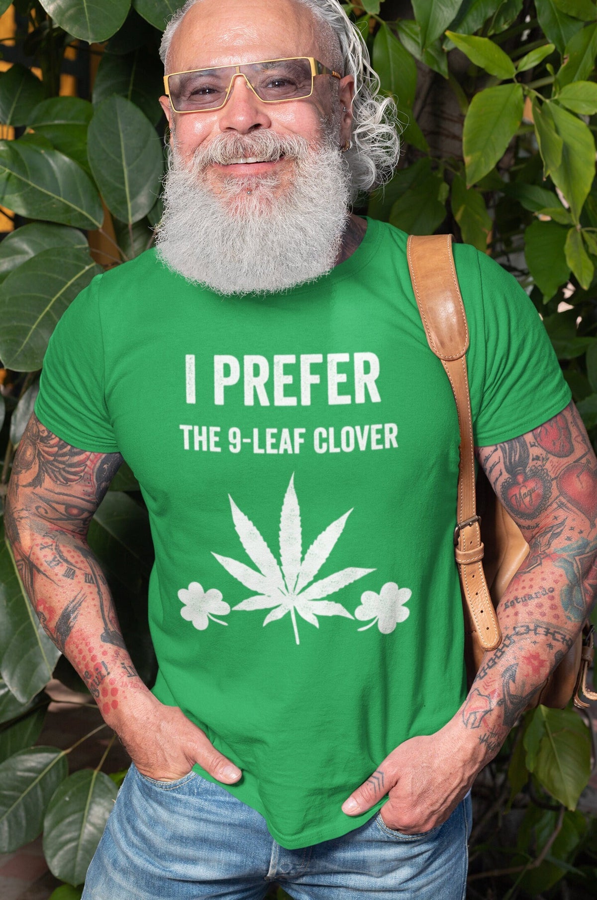 Mens St Patrick39s Day shirt 9 Leaf Clover Shirt St Patty39s Day Shirt Four Leaf Clover Shirt Marijuana Clover Tee Cannabis Saint Patrick Tee Graphic Tee – Fan Favorite · Must-Have Style