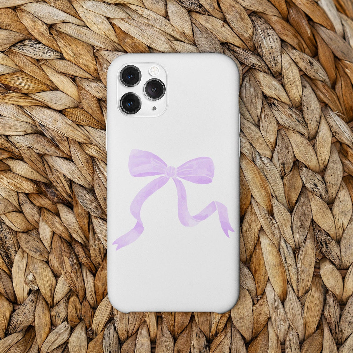 Purple Coquette Ribbon iPhone Case Tough Phone Cases Protective Smartphone Cover Stylish Phone Accessories Girly Phone Case Gift for Graphic Tee – Soft Feel · High-Quality Print