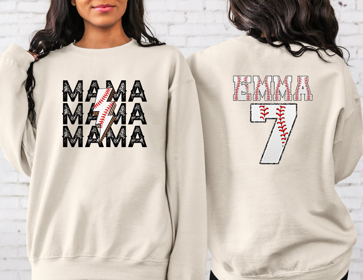 Personalized Baseball Shirt Personalized Mom Gifts Custom Dad Game Day Shirt Baseball Mom Shirt Custom Number Personalized Number Graphic Tee – Everyday Comfort · Top Pick For Any Outfit