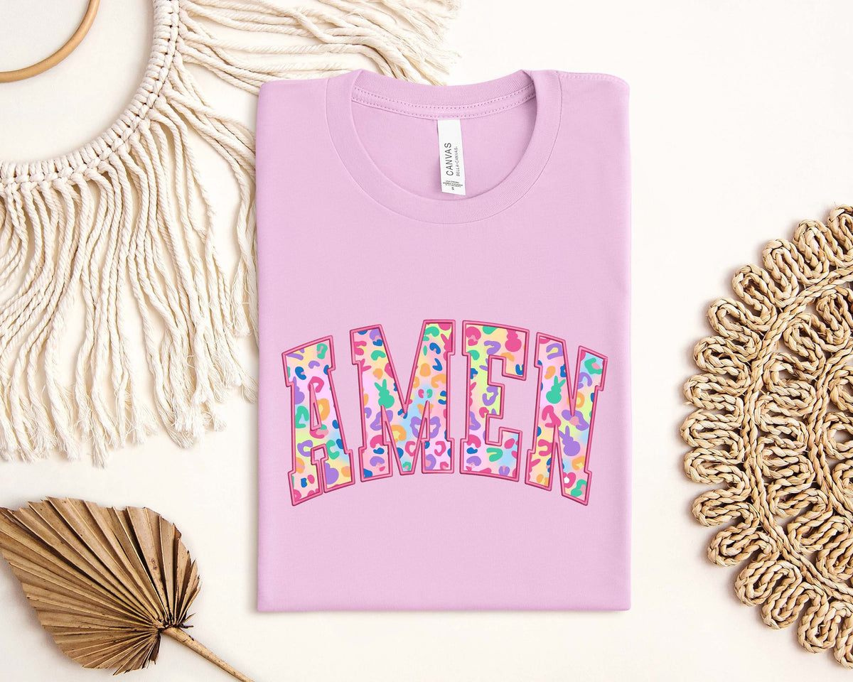 Amen Easter Sweatshirt Jesus Easter Shirt Amen Varsity Shirt Floral Amen Shirt Easter Christian Shirt Easter Varsity Cute Easter Gift Sweatshirt – Premium Graphic · Great Gift For Fans