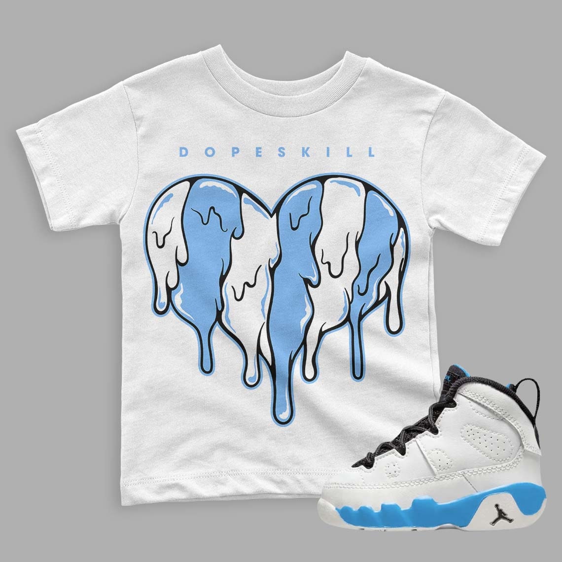 Powder Blue 9s DopeSkill Toddler T shirt SH Graphic Graphic Tee – Warm & Stylish · Top Pick For Any Outfit